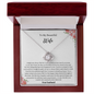 ShineOn Fulfillment heart-shaped necklace gift for wife on Christmas in elegant wooden box