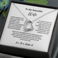 ShineOn Fulfillment heart-shaped necklace in gift box with romantic message gift for wife