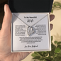 Silver heart pendant necklace gift for wife with romantic message from ShineOn Fulfillment