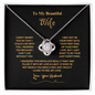 ShineOn Fulfillment necklace with gift for wife inscription and heartfelt love message from husband