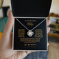 ShineOn Fulfillment silver necklace with gift for wife message in elegant black box