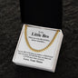 Gold chain necklace gift for your brother with inspirational message from sister by ShineOn Fulfillment