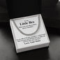 ShineOn Fulfillment silver chain necklace gift for your brother with sister's heartfelt message