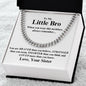 ShineOn Fulfillment silver chain necklace in box with inspirational message gift for your brother