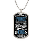 Someone Said Gift dog tag necklace with I may find my prince but you will always be my king dad design gift idea for a dad