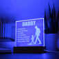 Someone Said Gift acrylic plaque with dad and child silhouette gift idea for a dad