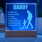 Someone Said Gift acrylic light with Daddy appreciation message gift idea for a dad