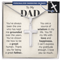 Someone Said Gift silver cross necklace gift idea for a dad with personalized engraving and heartfelt message