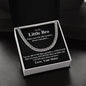 Silver chain necklace in a gift box with a message for brother gift from sister by ShineOn Fulfillment