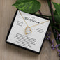Gift for Girlfriend Forever Necklace with gold heart and crystal pendant in ShineOn Fulfillment box