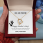 Gift for Mom Necklace by Someone Said Gift with gold heart pendant and crystal in gift box