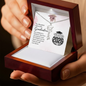 Someone Said Gift Graduation Cap Name Necklace with 2026 charm in a wooden gift box