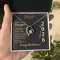 Someone Said Gift heart Forever Love Necklace with heart-shaped pendant in a graduation gift box