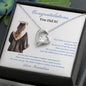 Gift for daughter Necklace with heart pendant and sparkling stone in graduation gift box
