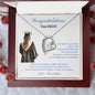 Gift for daughter Necklace by Someone Said Gift with heart pendant in a congratulatory graduation box