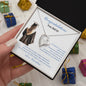 Gift for daughter Necklace by Someone Said Gift in a congratulations graduation jewelry box