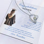 Gift for daughter Necklace heart pendant with crystal on silver chain by Someone Said Gift