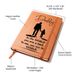 Someone Said Gift vegan leather notebook with Daddy quote gift idea for a dad