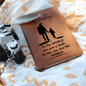 Someone Said Gift leather notebook with daddy quote and silhouette is a gift idea for a dad