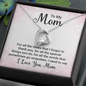 ShineOn Fulfillment personalized mom necklace with message card heart pendant gift box keepsake