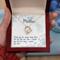 ShineOn Fulfillment personalized forever love necklace gold heart pendant with stone in red velvet gift box for mother