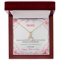 ShineOn Fulfillment gold pendant necklace in wooden gift box with floral mom card because of your belief in me necklace