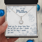 personalized eternal hope necklace sterling silver halo pendant gift box with To My Mother card