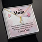 ShineOn Fulfillment personalized mom necklace gold chain with crystal pendant in gift box with To My Mum card