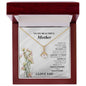 House into a home necklace alluring beauty gold pendant gift in elegant wooden box for mother