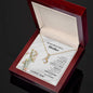 House into a home necklace alluring beauty gold pendant with a crystal in a wooden gift box for mother