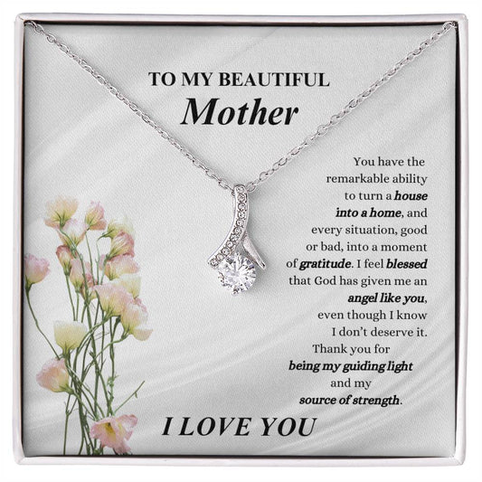 ShineOn Fulfillment house into a home necklace alluring beauty with a sparkling pendant and gift message for mother