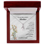 House into a home necklace alluring beauty with floral design in elegant wooden gift box by ShineOn Fulfillment