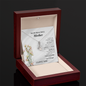 House into a home necklace alluring beauty silver pendant necklace with heartfelt mother message in wooden gift box