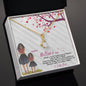 ShineOn Fulfillment personalized mom necklace gold pendant with sparkling crystal in Mothers Day gift box with poem