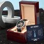Someone Said Gift watch in wooden box with sentimental value where to watch message for Father's Day