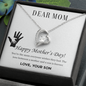 Gift for Mom Necklace with heart pendant and sparkling stone in Someone Said Gift box for Mother's Day
