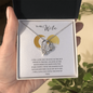 ShineOn Fulfillment heart-shaped necklace in gift box with romantic message, perfect gift for wife