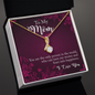 ShineOn Fulfillment gold crystal pendant necklace in gift box for mom the only person alluring beauty necklace
