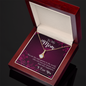 ShineOn Fulfillment Mom gift necklace with gold pendant in wooden box the only person alluring beauty necklace