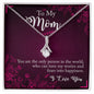 ShineOn Fulfillment silver pendant necklace for Mom with teardrop crystal and gift card the only person alluring beauty necklace