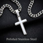 To My Son – Always in Your Corner Personalized Cross & Cuban Link Chain