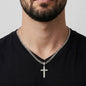 To My Son – Always in Your Corner Personalized Cross & Cuban Link Chain