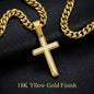To My Son – Always in Your Corner Personalized Cross & Cuban Link Chain