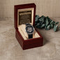 To My Grandpa – I'm So Lucky You're Mine Openwork Automatic Watch