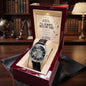 To My Dad From Daughter – “I'll Always Need My Dad” Openwork Automatic Watch